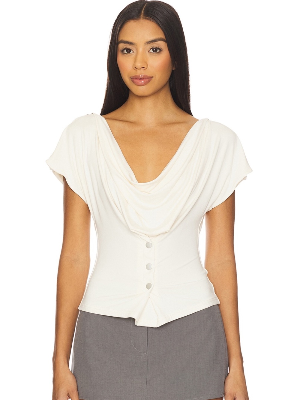 Sienna Top in White With Jean